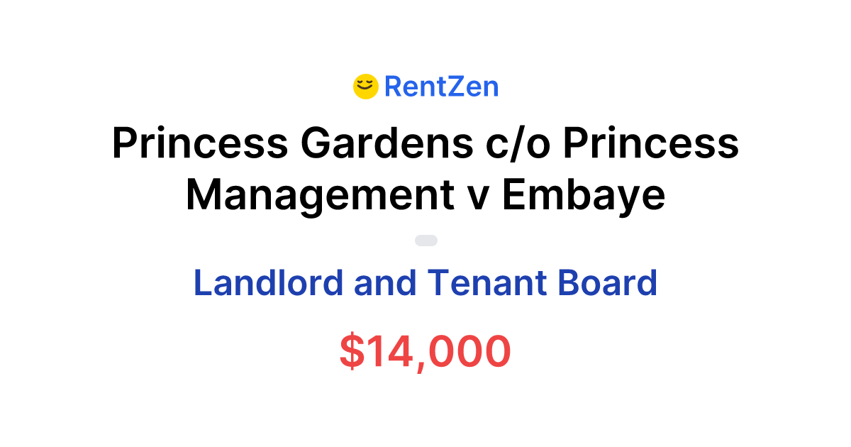 Princess Gardens c/o Princess Management v Embaye | Landlord Tenant ...